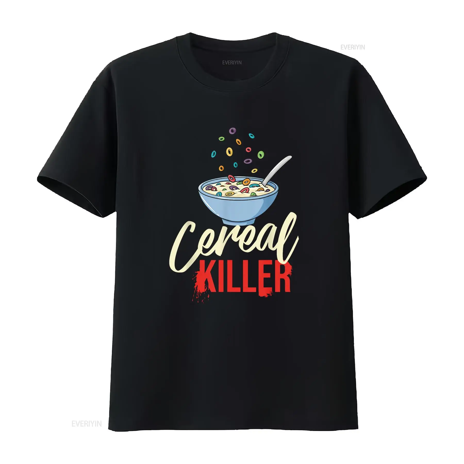 Vintage Fashion Jersey - Cereal Killer Bowl Box Kahvaltı Tişörtü