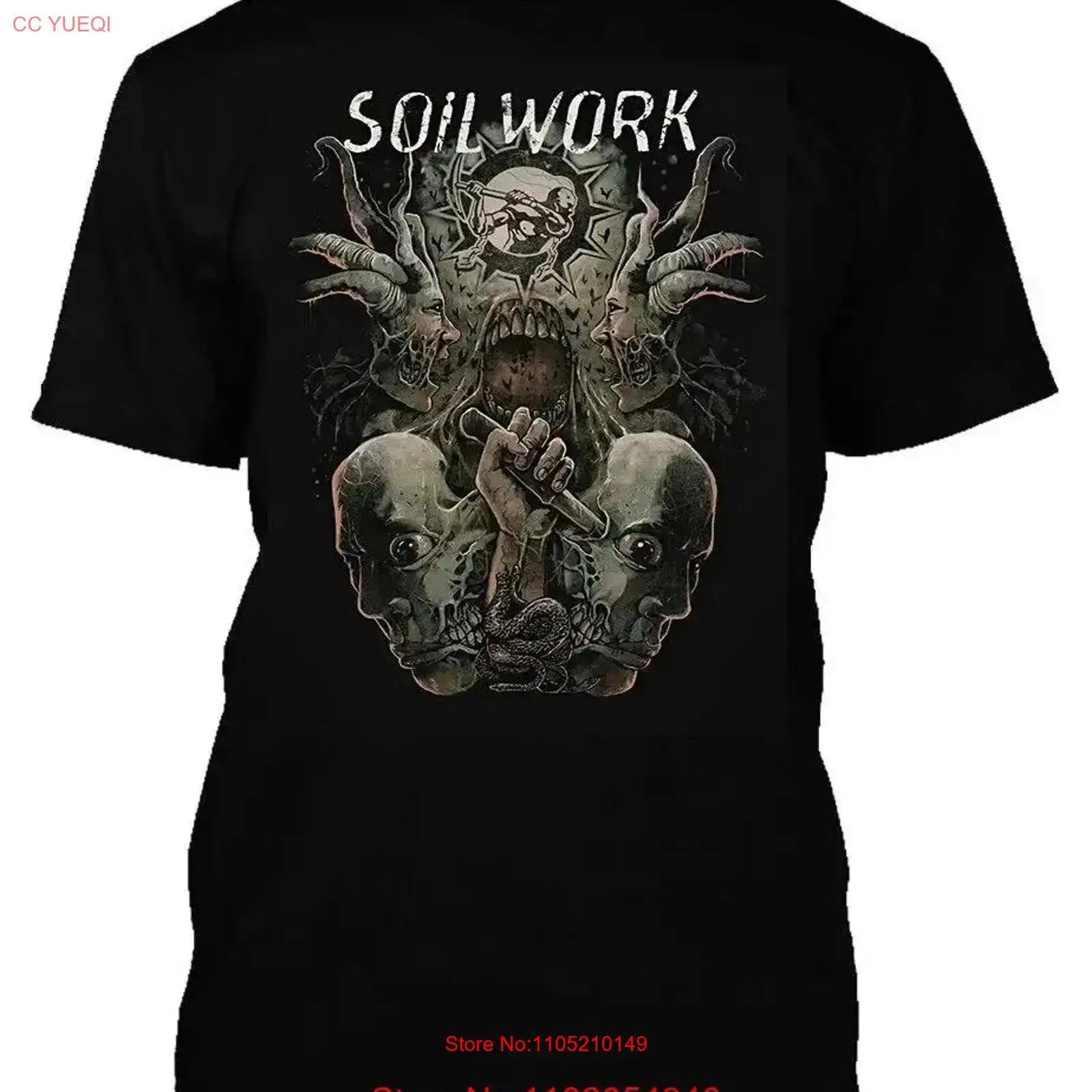 Vintage Fashion Jersey - DARK SOILWORK MUSIC TWO HEAD ART