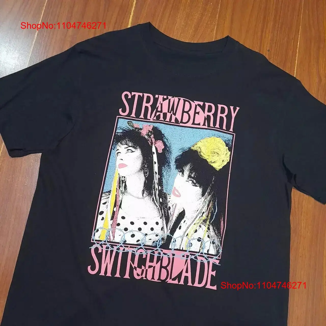 Vintage Fashion Jersey - Vintage ÇİLEK SWITCHBLADE T gömlek Kısa